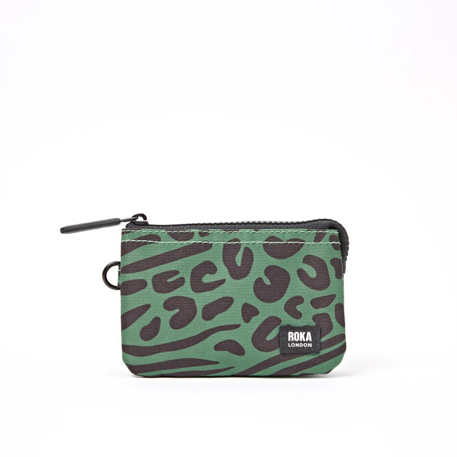 Carnaby Small Wallet in Mixed Animal Artichoke Canvas