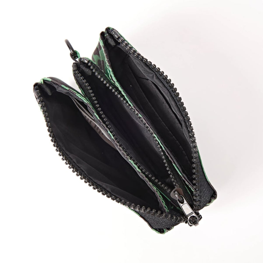 Carnaby Small Wallet in Mixed Animal Artichoke Canvas