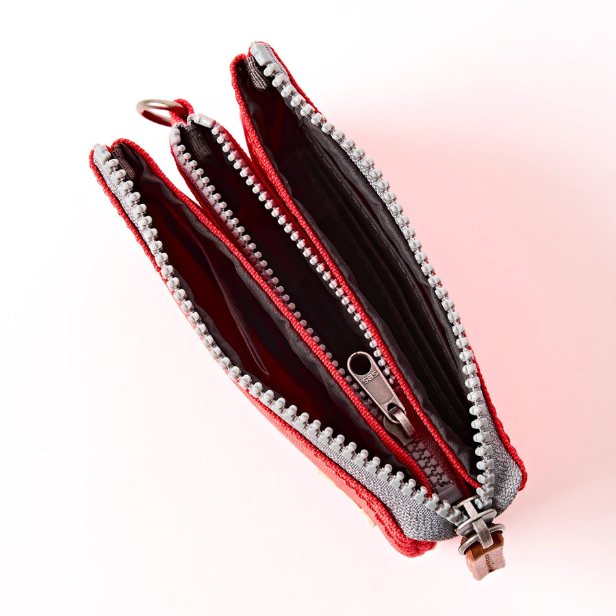 Roka Carnaby Wallet Scarlet Canvas Small