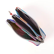 Carnaby Small Wallet in Wide Multi Stripe Canvas