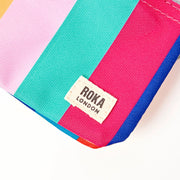 Carnaby Small Wallet in Wide Multi Stripe Canvas