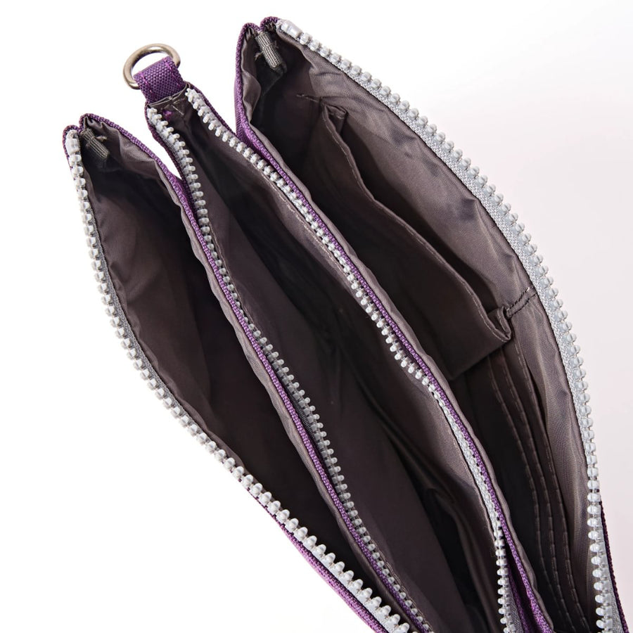 Carnaby Crossbody Bag in Deep Grape Canvas