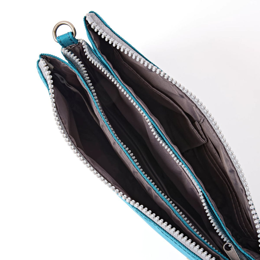 Carnaby Crossbody Bag in Deep Teal Canvas