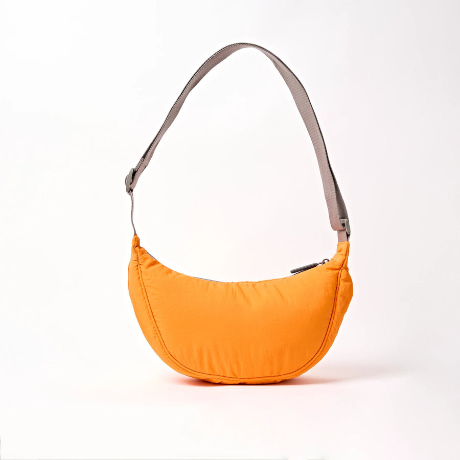 Roka Farringdon Half Moon Bag Jaffa Orange Taslon Small