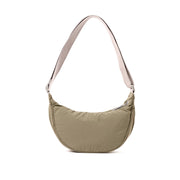 Farringdon Half Moon Bag in Basil Taslon