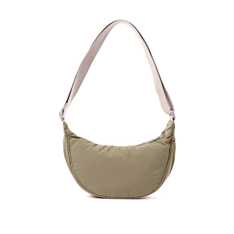 Farringdon Half Moon Bag in Basil Taslon