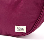 Farringdon Half Moon Bag in Merlot Taslon