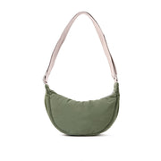 Farringdon Half Moon Bag in Olive Taslon