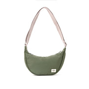 Farringdon Half Moon Bag in Olive Taslon
