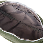 Farringdon Half Moon Bag in Olive Taslon