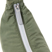 Farringdon Half Moon Bag in Olive Taslon