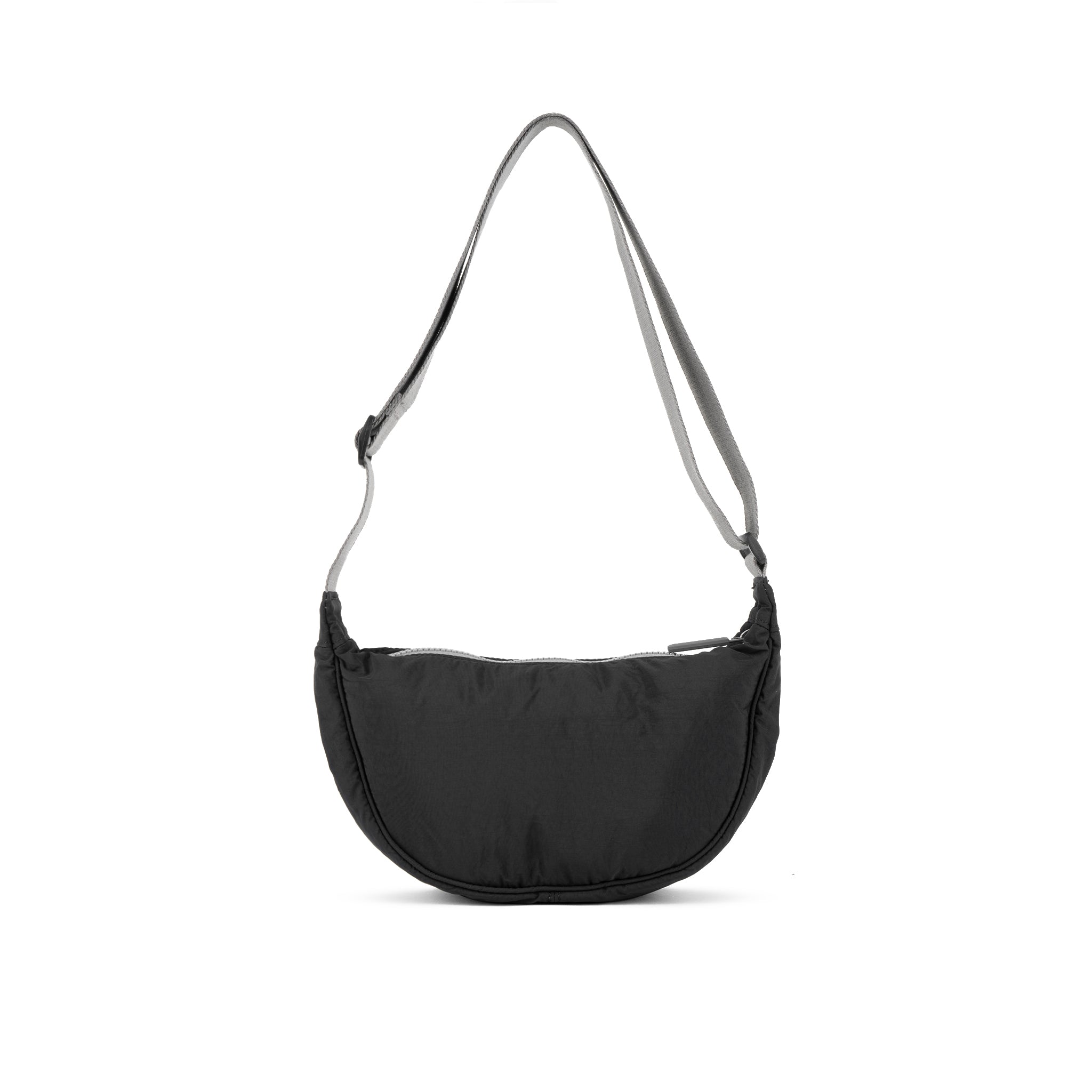 Roka Farringdon Half Moon Bag Black Taslon Small