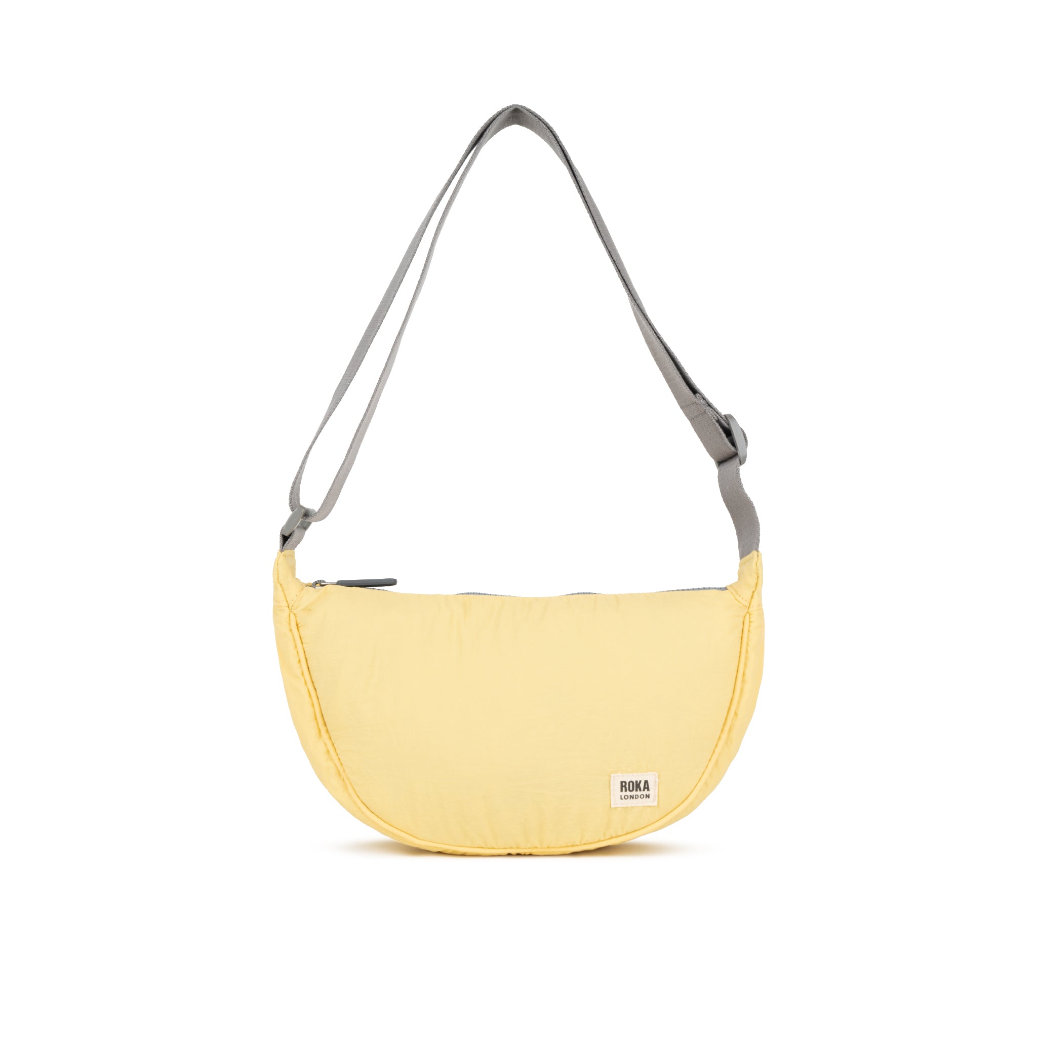 Roka Farringdon Half Moon Bag Champagne Taslon Small