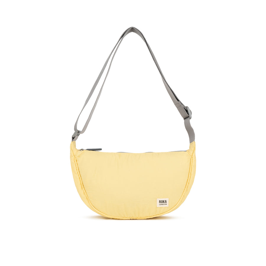 Roka Farringdon Half Moon Bag Champagne Taslon Small