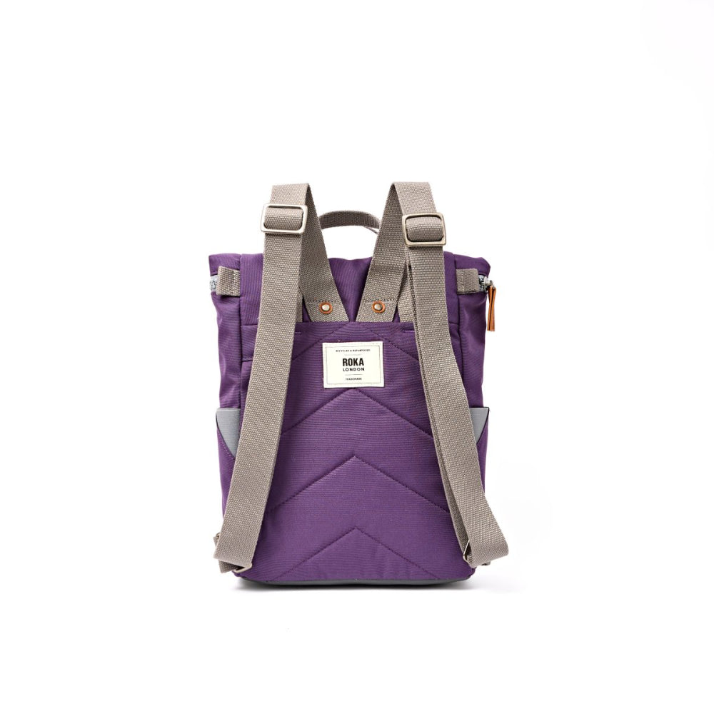 Finchley Small Backpack in Deep Grape Canvas