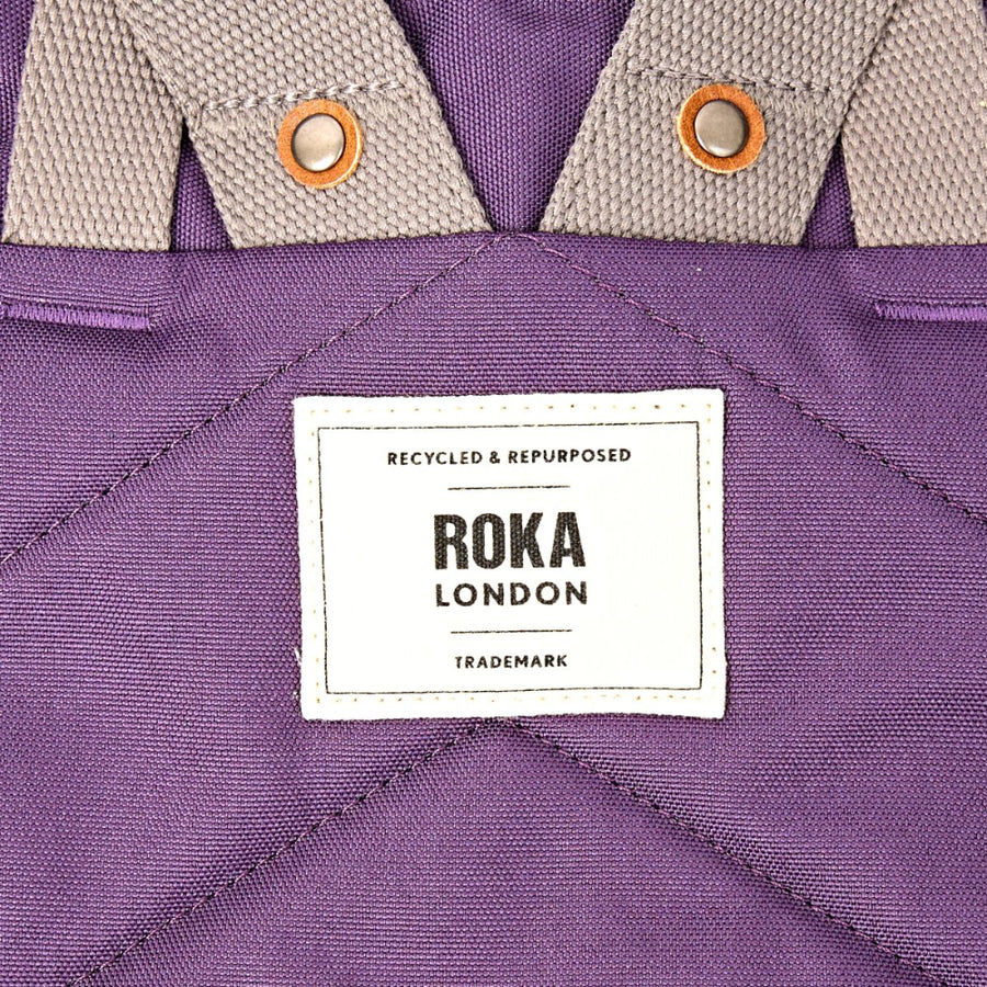Finchley Small Backpack in Deep Grape Canvas