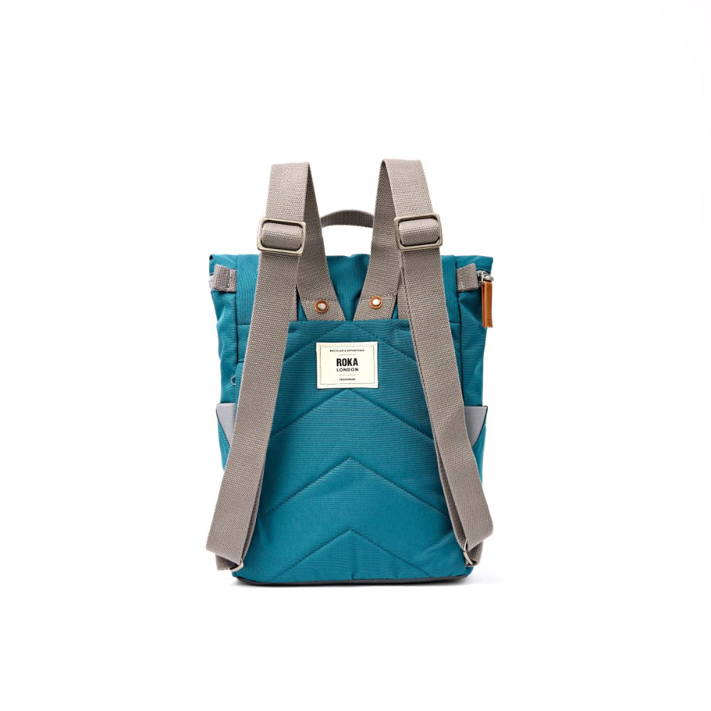 Finchley Small Backpack in Deep Teal Canvas