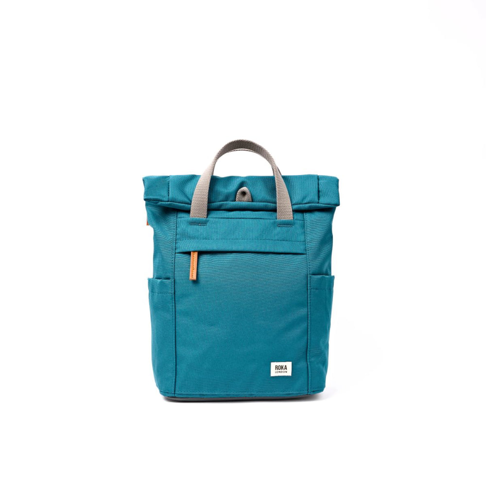 Finchley Small Backpack in Deep Teal Canvas