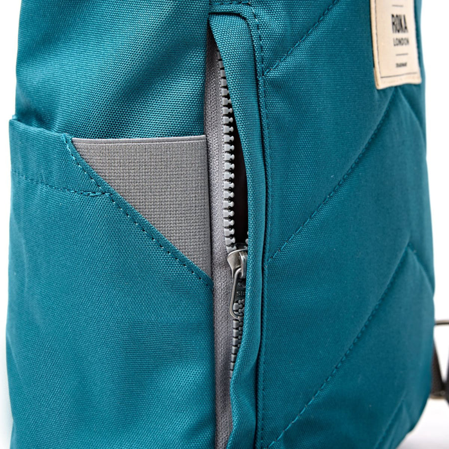 Finchley Small Backpack in Deep Teal Canvas
