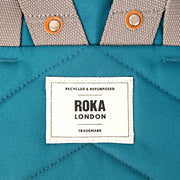 Finchley Small Backpack in Deep Teal Canvas