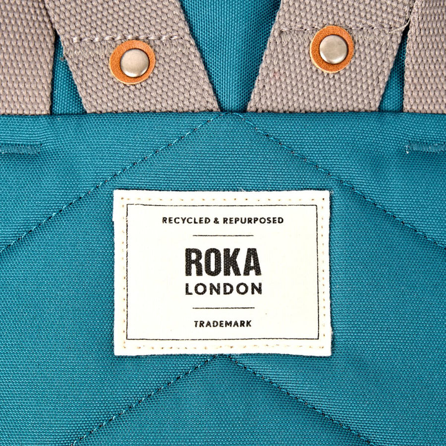Finchley Small Backpack in Deep Teal Canvas