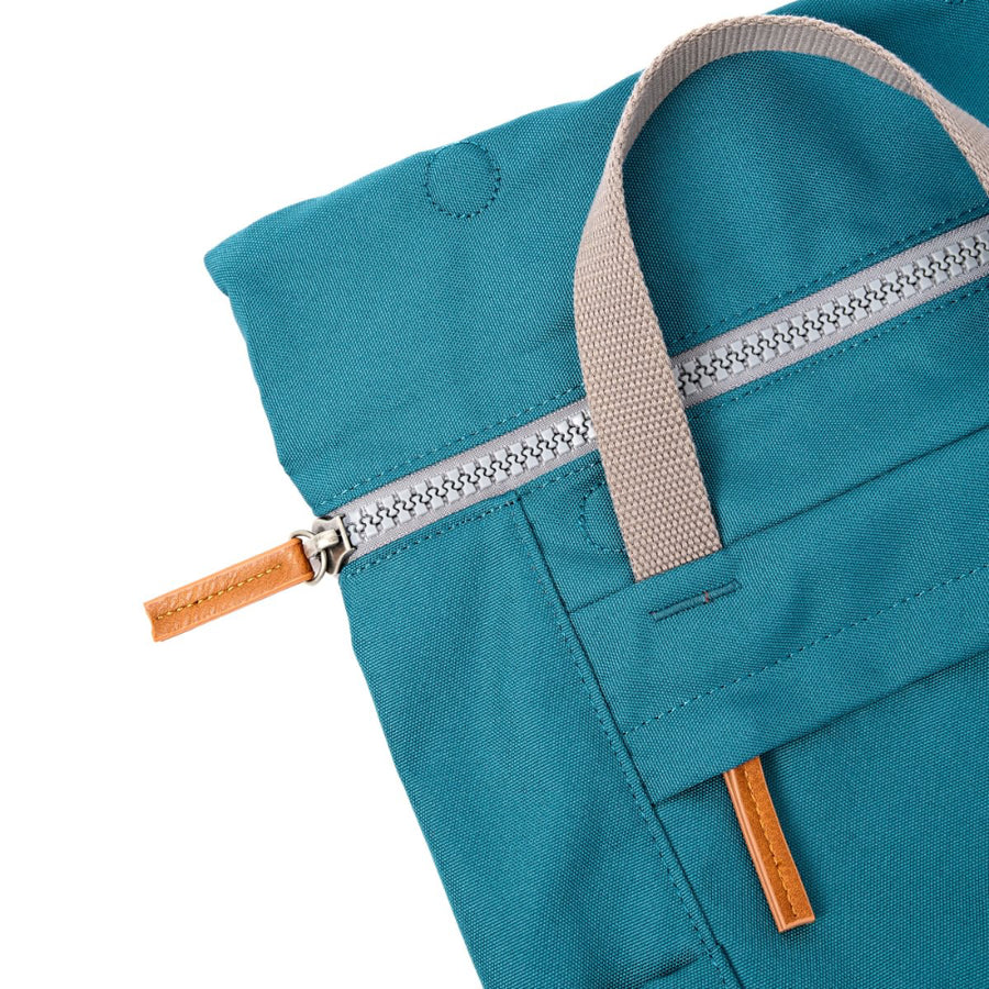 Finchley Small Backpack in Deep Teal Canvas