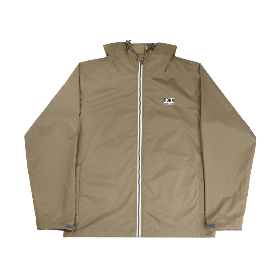 Roka Holborn Rain Jacket Taupe Ripstop