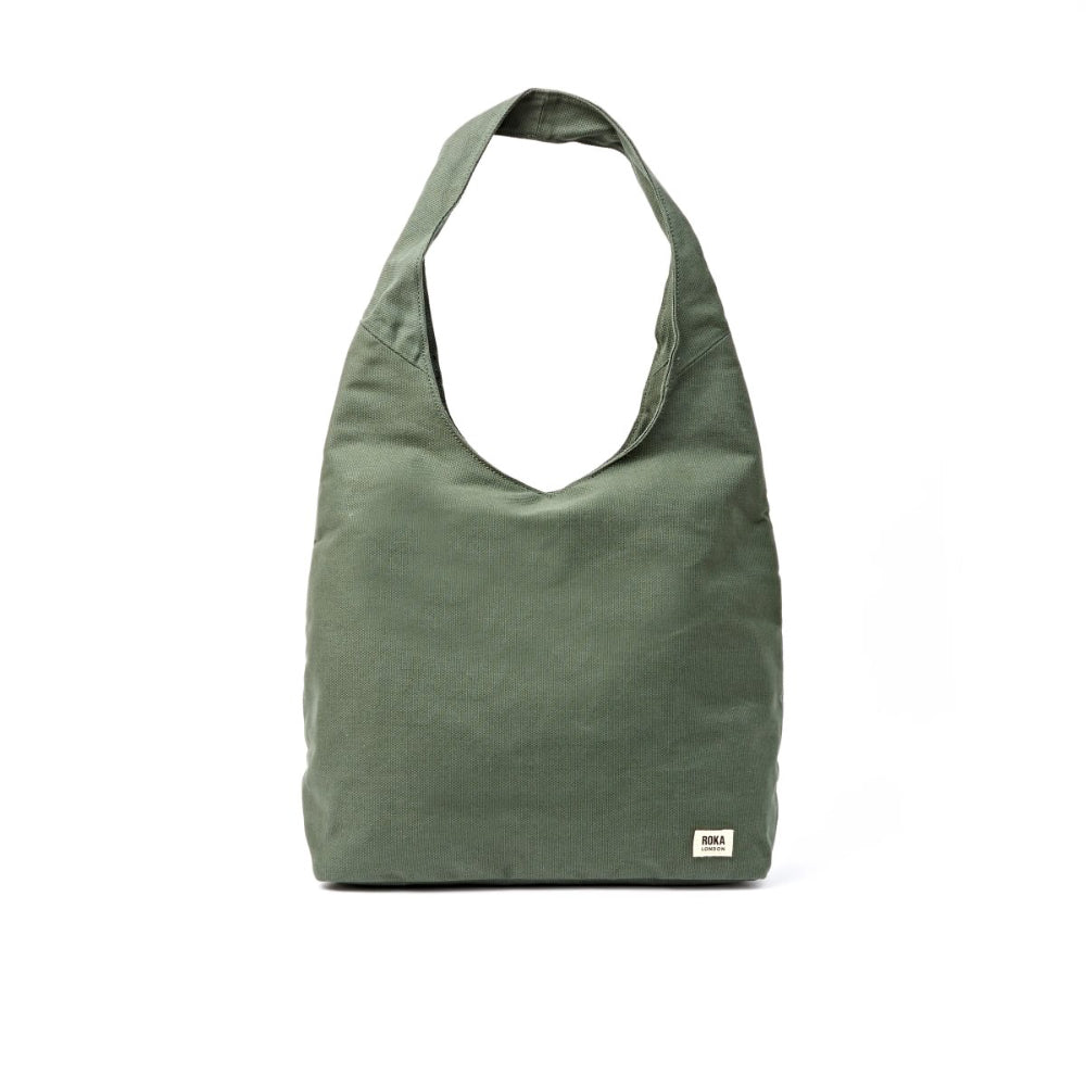 Hoxton Shoulder Bag in Willow Cotton Canvas