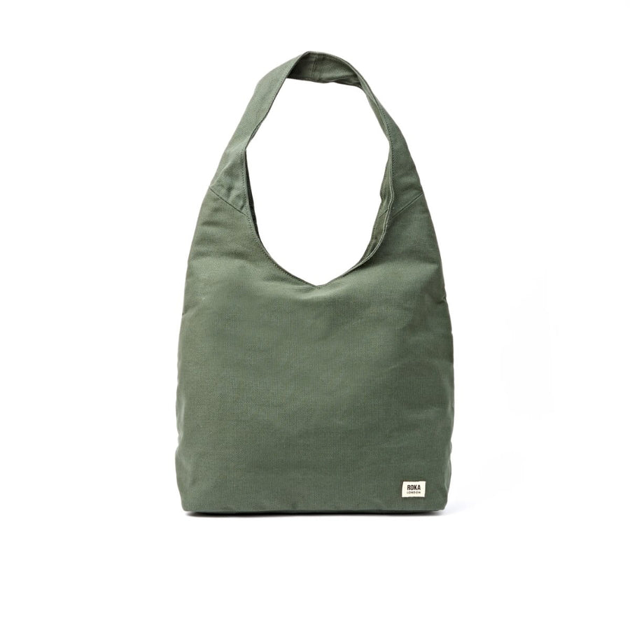 Hoxton Shoulder Bag in Willow Cotton Canvas