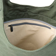 Hoxton Shoulder Bag in Willow Cotton Canvas