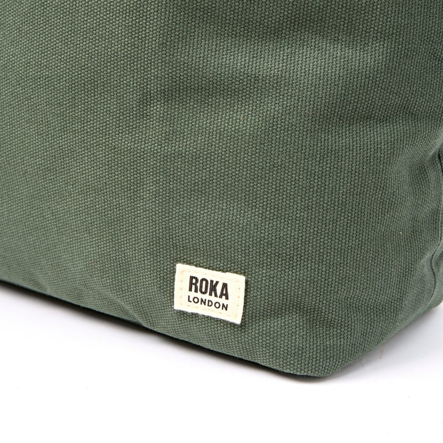 Hoxton Shoulder Bag in Willow Cotton Canvas
