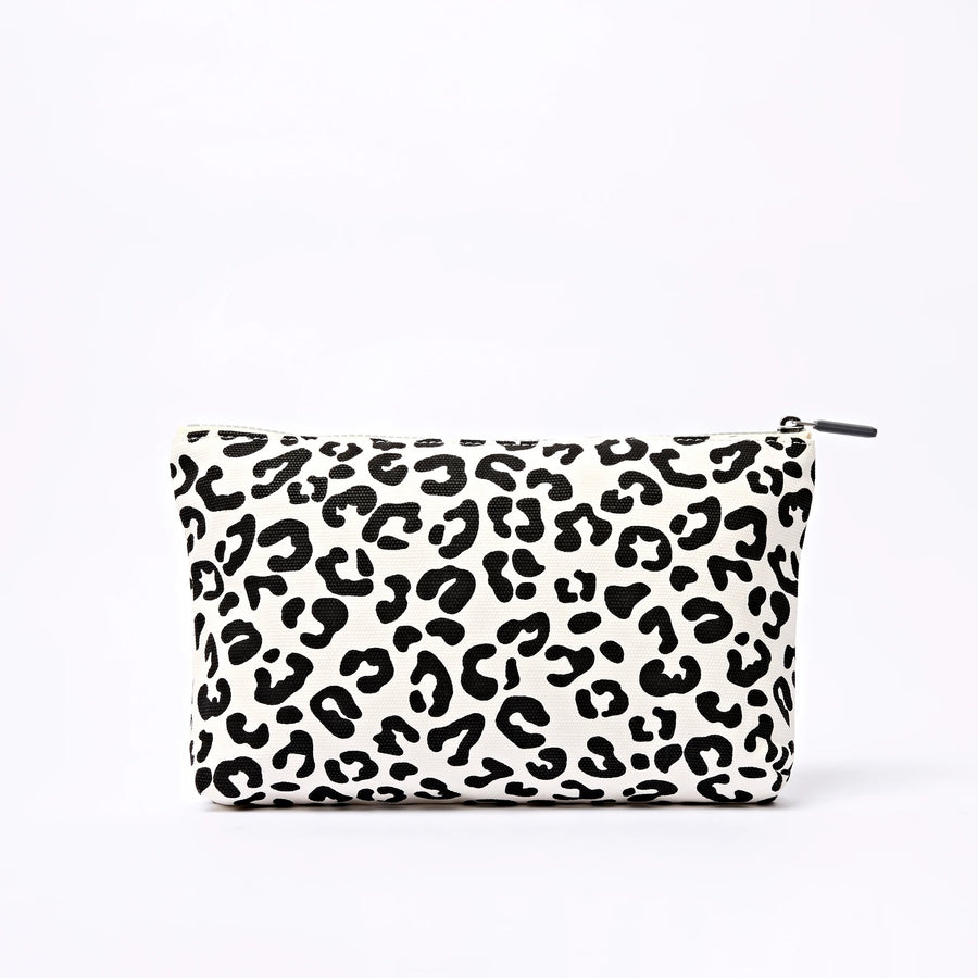 Roka Maida Vale Pouch Summer Leopard Cotton Canvas