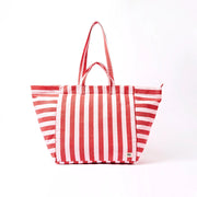 Roka Marylebone Tote Strawberry Stripe Cotton Canvas