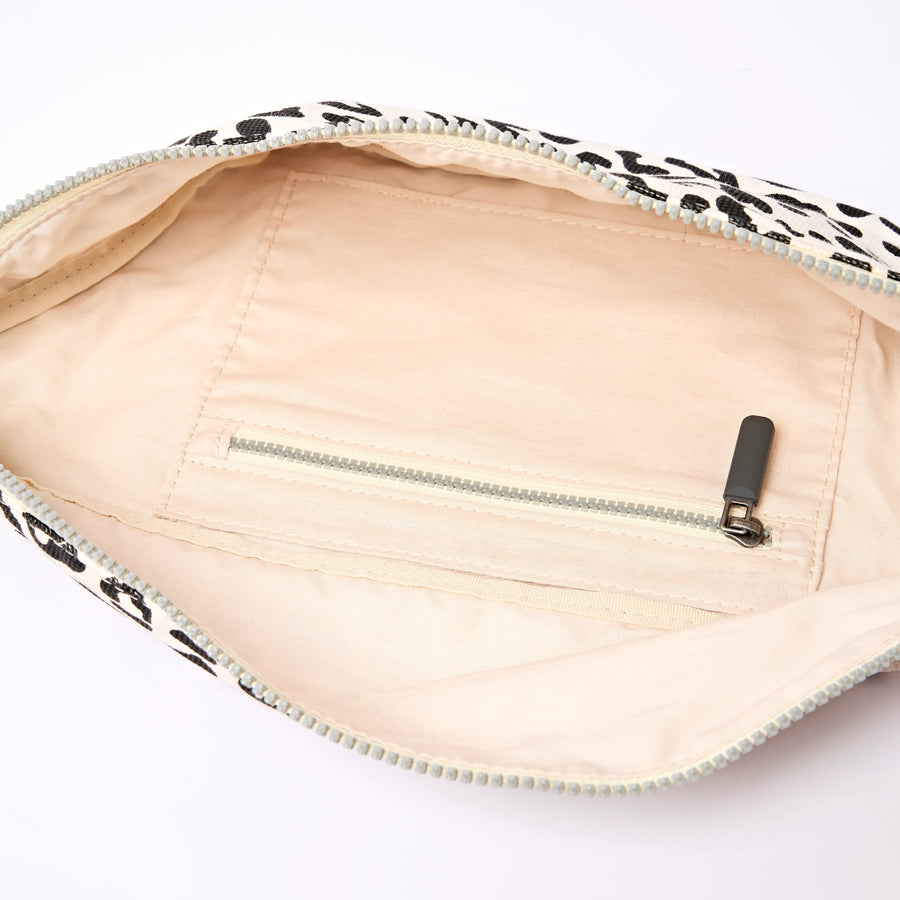 Roka Mill Hill Crossbody Summer Leopard Cotton Canvas Small