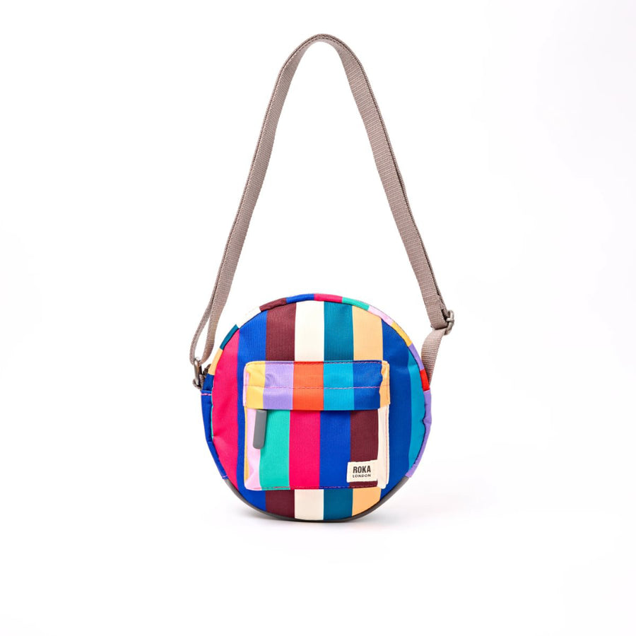 Paddington Crossbody Bag in Wide Multi Stripe Canvas