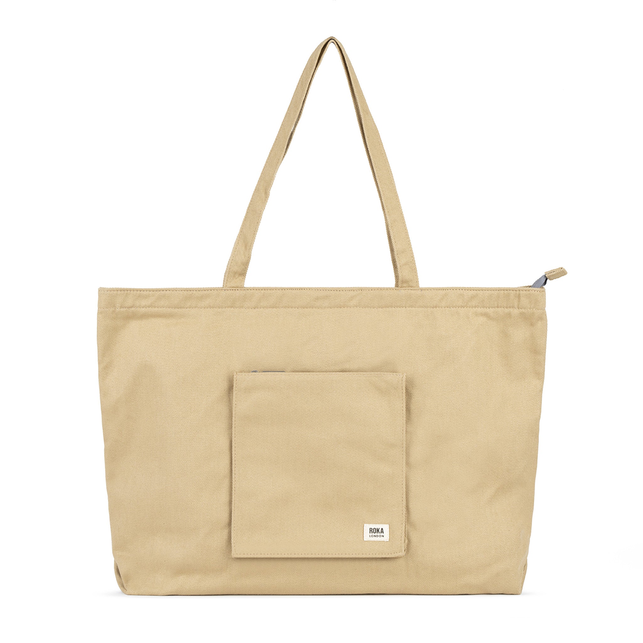 Roka Portobello Tote Khaki Cotton Large