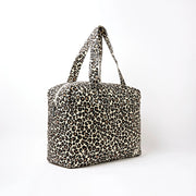 Roka Sloane Shoulder Bag Savannah Leopard Cotton Canvas Medium