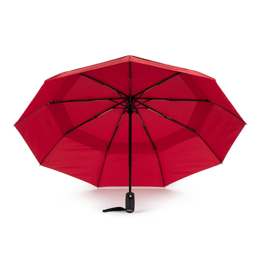Roka Waterloo Cranberry One Size rPET Pongee Umbrella
