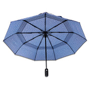 Waterloo Umbrella in Navy Polka Dot Pongee