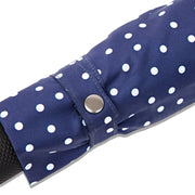Waterloo Umbrella in Navy Polka Dot Pongee