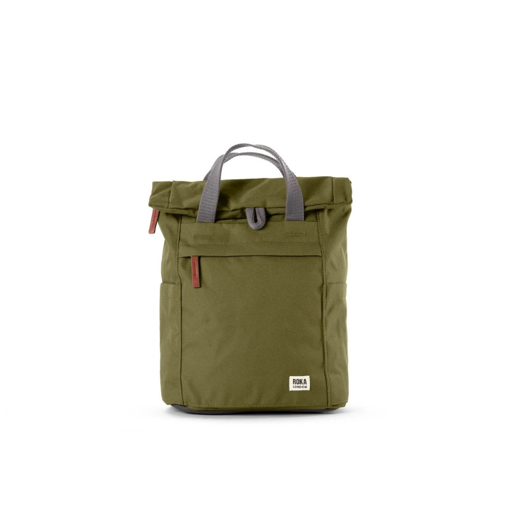 Finchley Small Backpack in Moss Canvas