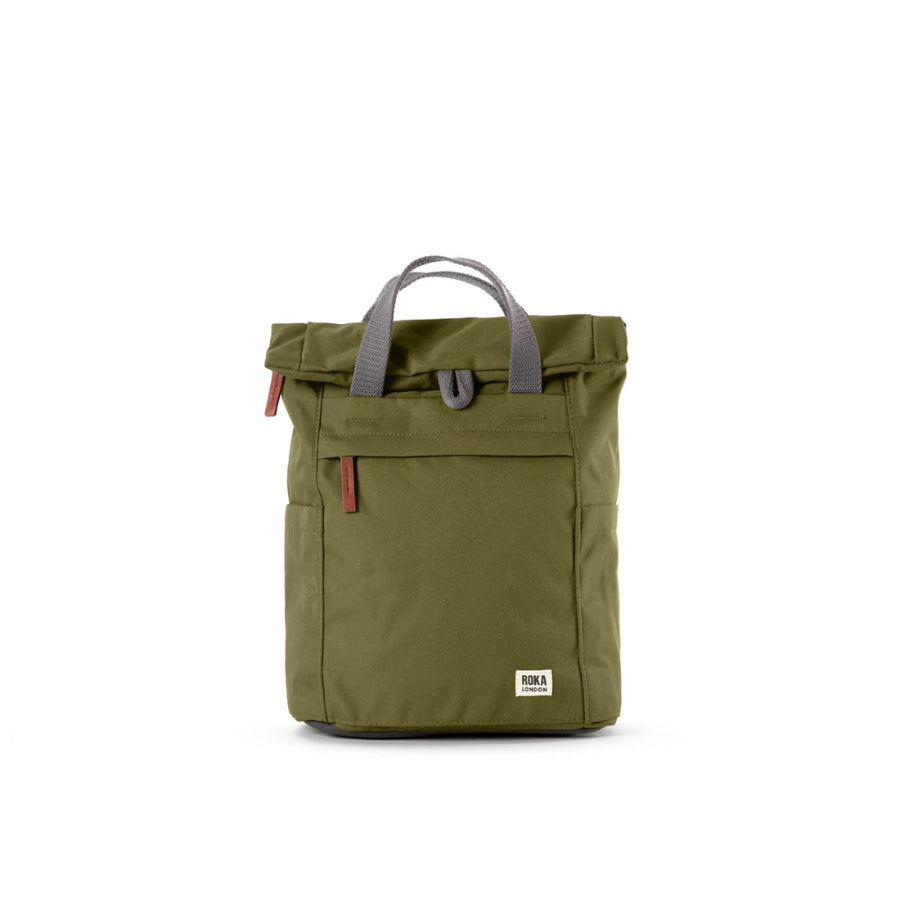Finchley Small Backpack in Moss Canvas