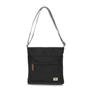 Roka Kennington B Black Recycled Nylon Medium Bag
