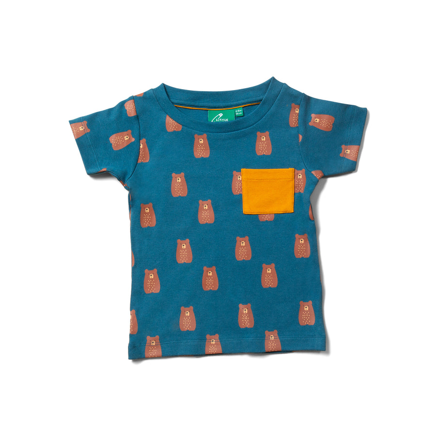 Little Green Radicals Teddy Bears Organic T Shirt & Jogger Playset - Teddy Bears