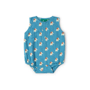 Little Green Radicals Blue Elephants Bubble Body - Blue