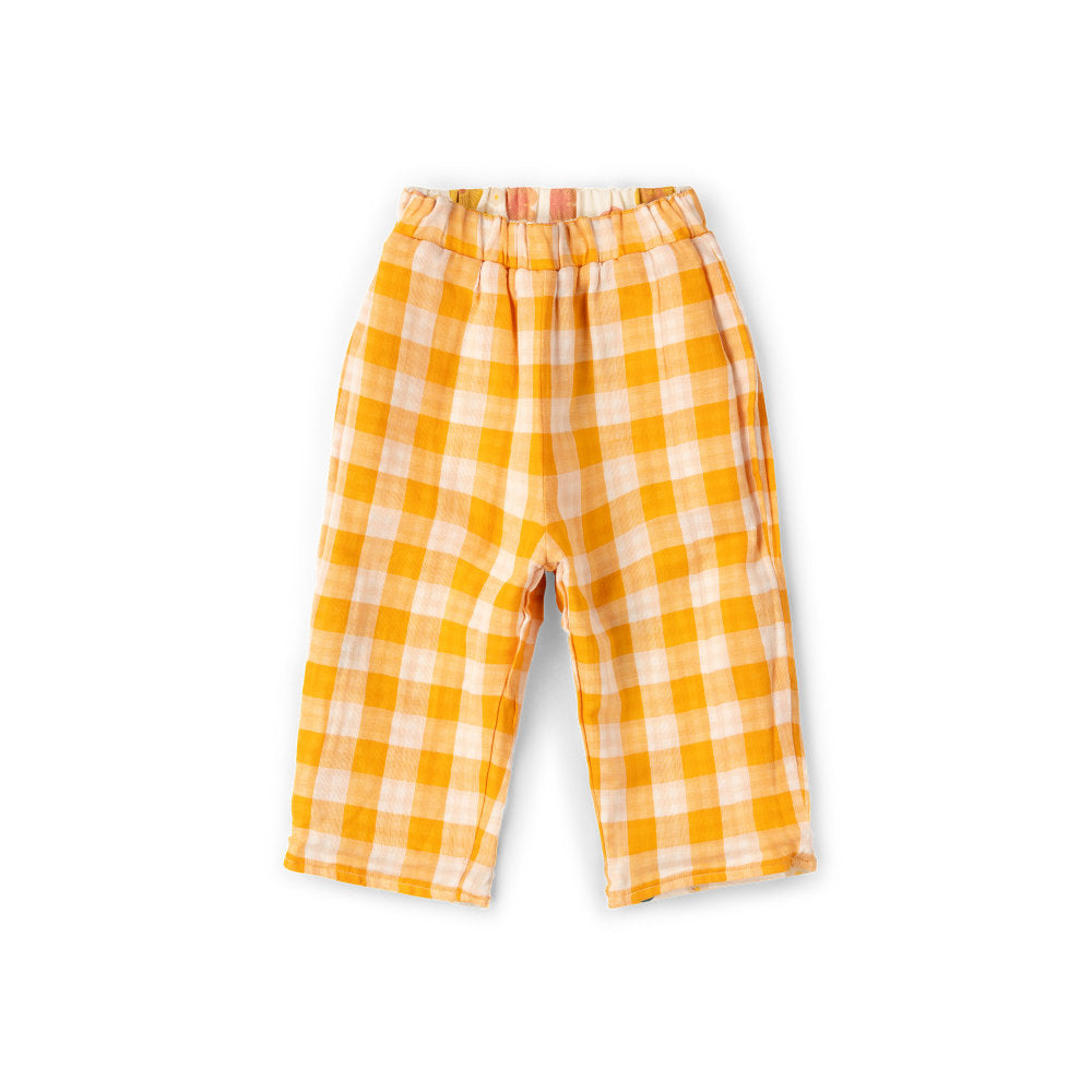 Little Green Radicals Flora Reversible Pull On Trousers - Cream