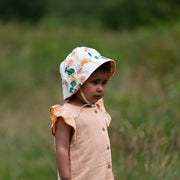 Little Green Radicals Flora Reversible Sunhat - Cream