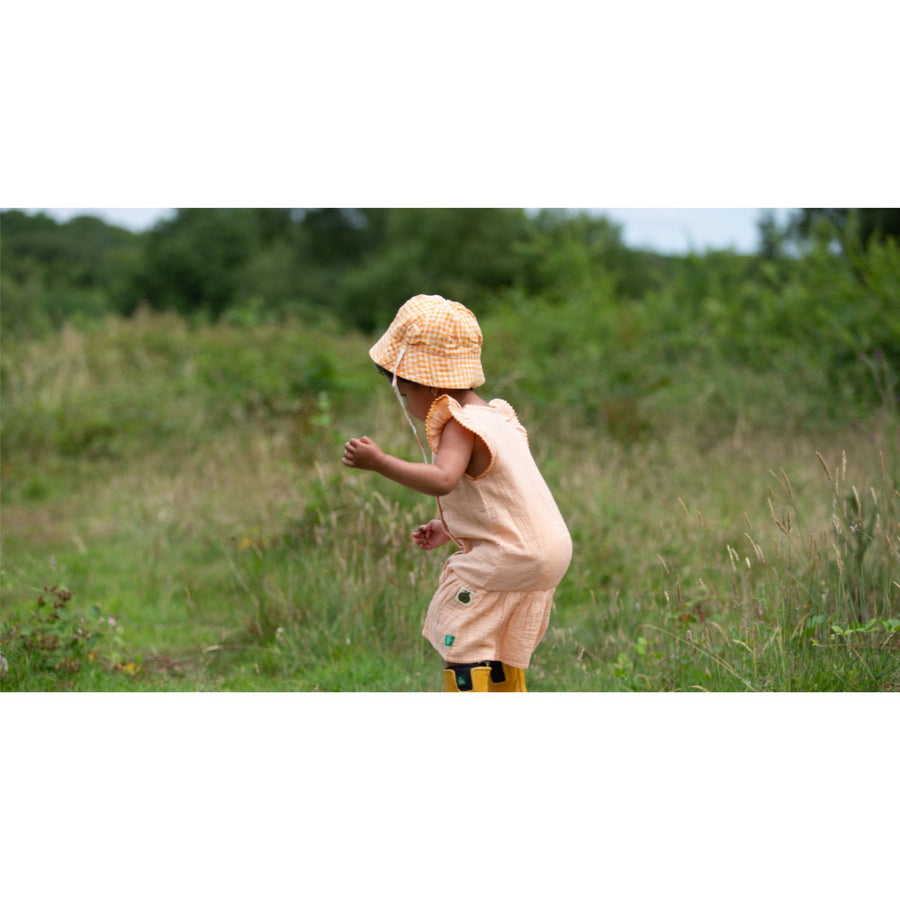 Little Green Radicals Flora Reversible Sunhat - Cream