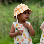 Little Green Radicals Flora Reversible Sunhat - Cream