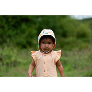 Little Green Radicals Flora Reversible Sunhat - Cream
